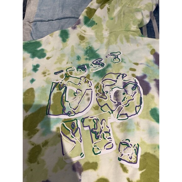 Nike mens L pullover hoodie sweatshirt sportswear club fleece Ice-Dye - Picture 9 of 9